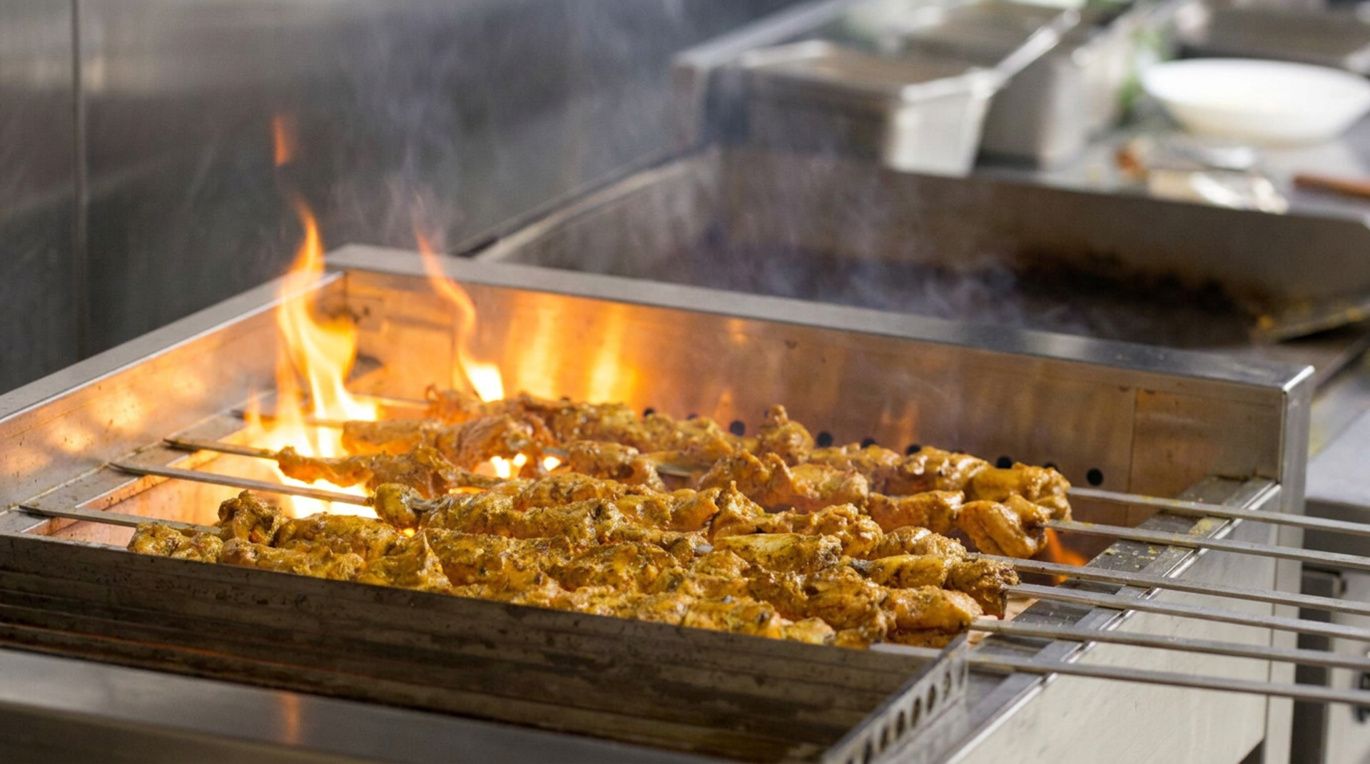 The grill, up close