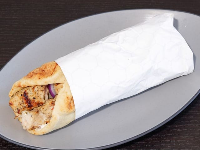 Pork Souvlaki Wrap.