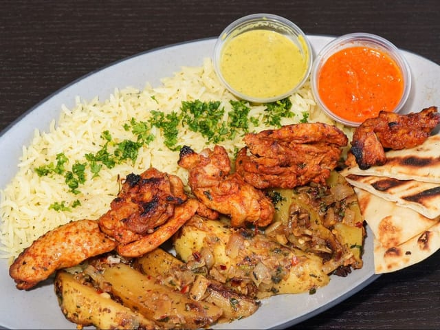 Chipotle Chicken Tikka Skewer.