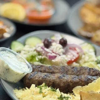 Lamb Kafta Platter